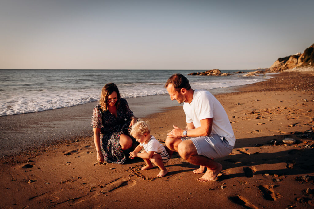 seance famille à la plage sud ouest